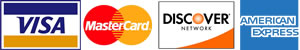 Credit Cards We Accept